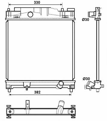 NRF 53072 Radiator, engine cooling 53072