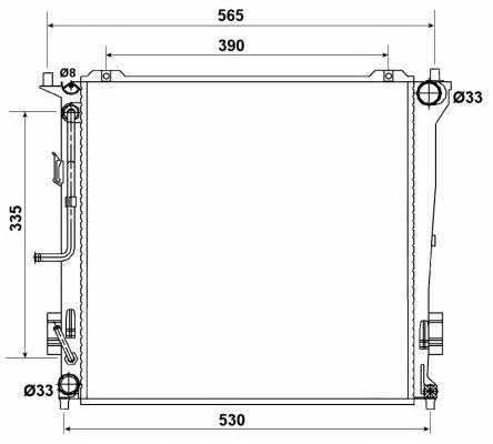 NRF 53163 Radiator, engine cooling 53163