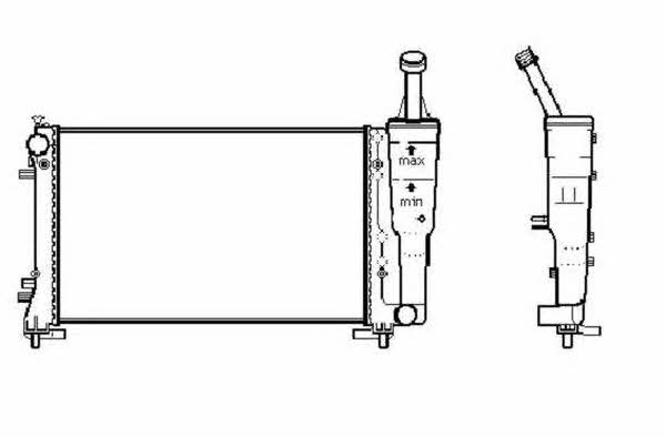 NRF Engine cooling radiator – price 353 PLN