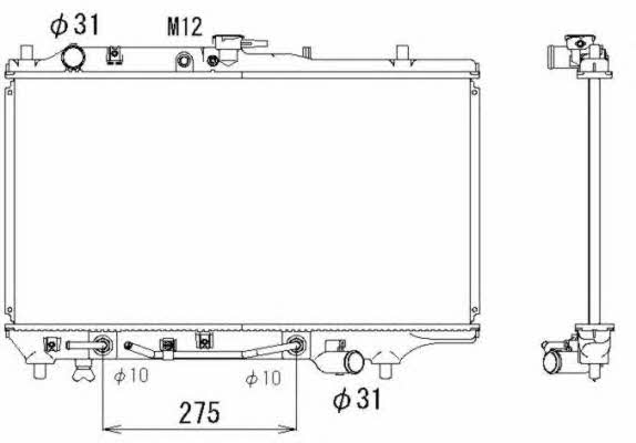 NRF 53293 Radiator, engine cooling 53293