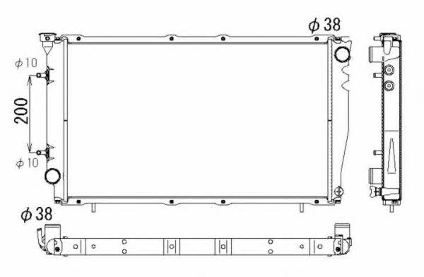 Engine cooling radiator NRF 53326