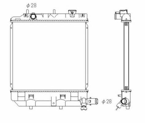 NRF Engine cooling radiator – price 300 PLN