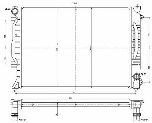 NRF Engine cooling radiator – price 306 PLN
