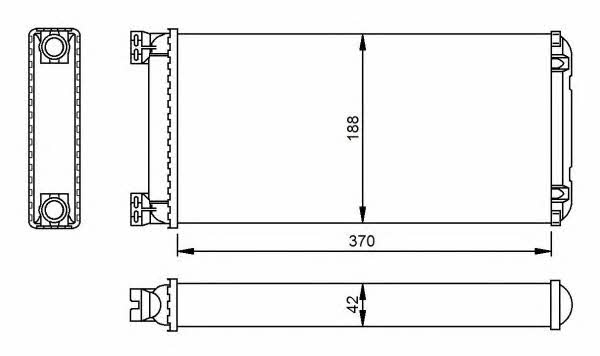 Heat exchanger, interior heating NRF 53549