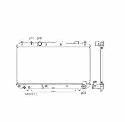 Engine cooling radiator NRF 53572