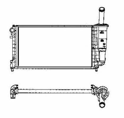 NRF Engine cooling radiator – price 381 PLN