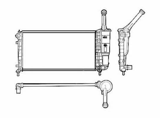 NRF 53616 Radiator, engine cooling 53616