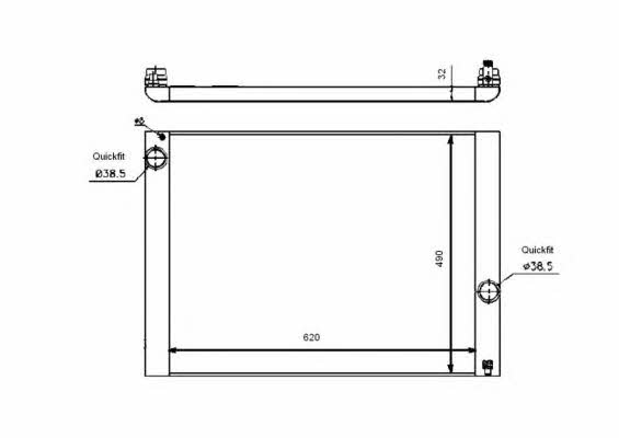 53729 NRF Engine cooling radiator