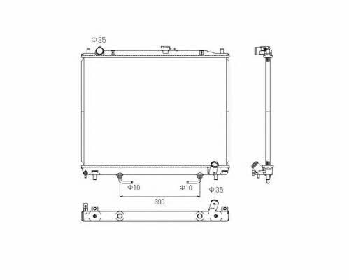 NRF Engine cooling radiator – price 536 PLN