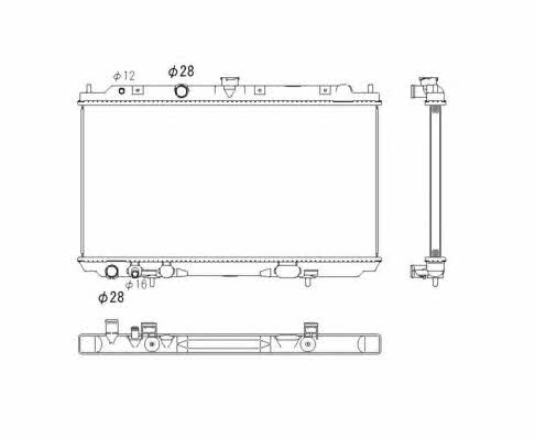 NRF 53760 Radiator, engine cooling 53760