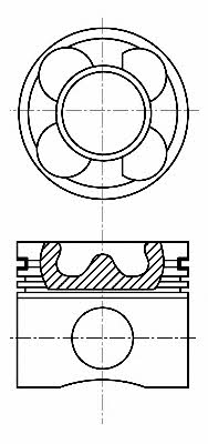 Nural 87-127407-10 Piston 8712740710