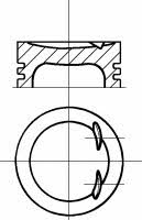 Nural 87-136600-00 Piston 8713660000