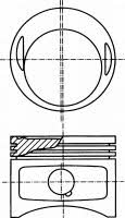 Nural 87-179700-10 Piston 8717970010