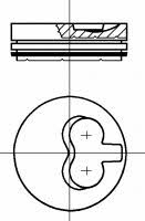 Nural 87-108200-00 Piston 8710820000