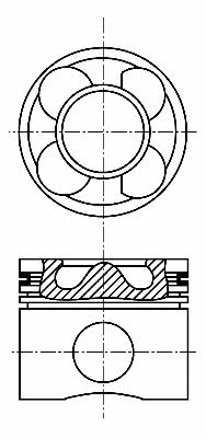 Nural 87-136400-00 Piston 8713640000