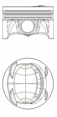 Nural 87-429907-00 Piston se, 0,50mm 8742990700