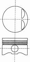 Nural 87-501800-40 Piston 8750180040