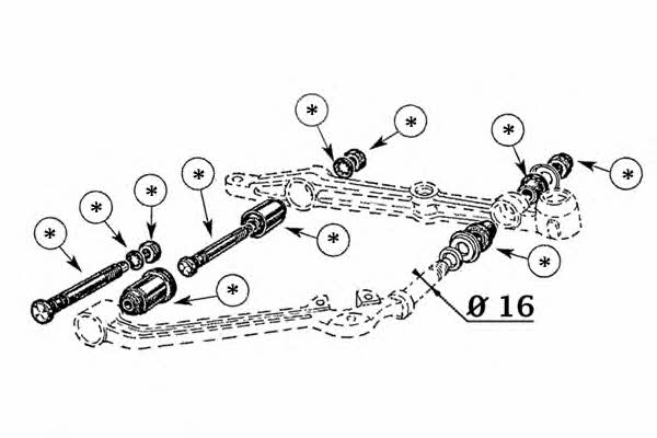 Ocap 0902228 Control arm kit 0902228