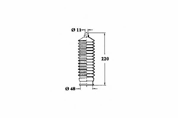 Ocap 1211164 Steering rod boot 1211164