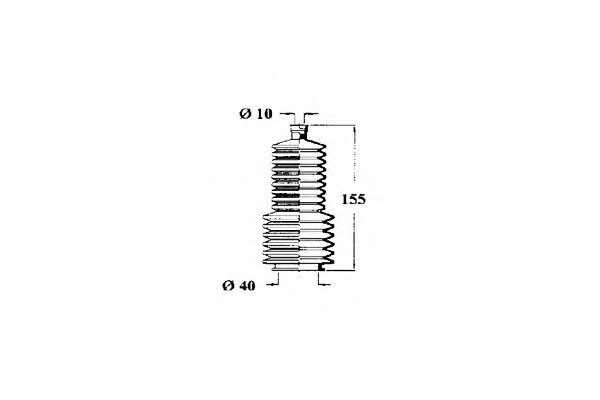 Ocap 1211199 Steering rod boot 1211199