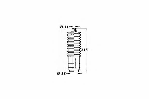 Ocap 1211231 Steering rod boot 1211231