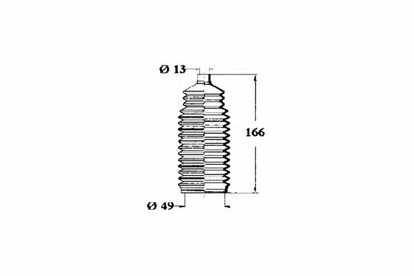 Ocap 1211254 Steering rod boot 1211254