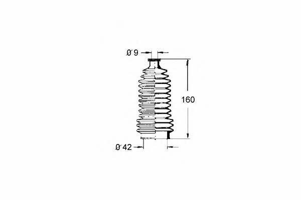 Ocap 1211392 Steering rod boot 1211392