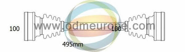 Odm-multiparts 18-011600 Drive shaft 18011600