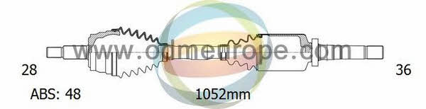 Odm-multiparts 18-012721 Drive shaft 18012721