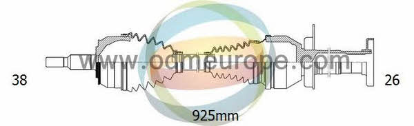 Odm-multiparts 18-212460 Drive shaft 18212460