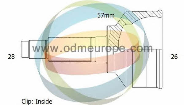 Odm-multiparts 12-011670 CV joint 12011670