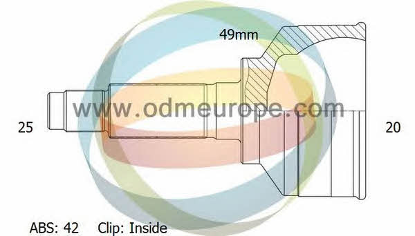 Odm-multiparts 12-300711 CV joint 12300711