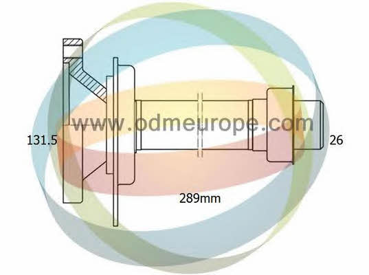 Odm-multiparts 16-210080 Stub Axle, differential 16210080