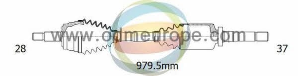 Odm-multiparts 18-162580 Drive shaft 18162580