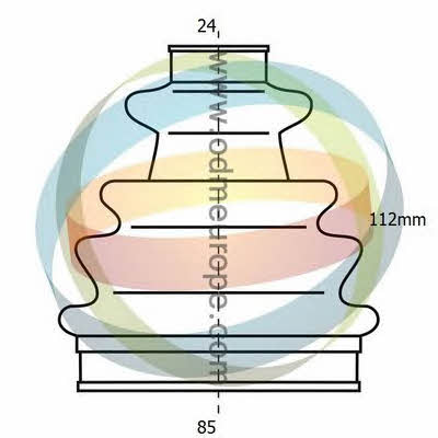 Odm-multiparts 21-990077 Bellow, driveshaft 21990077