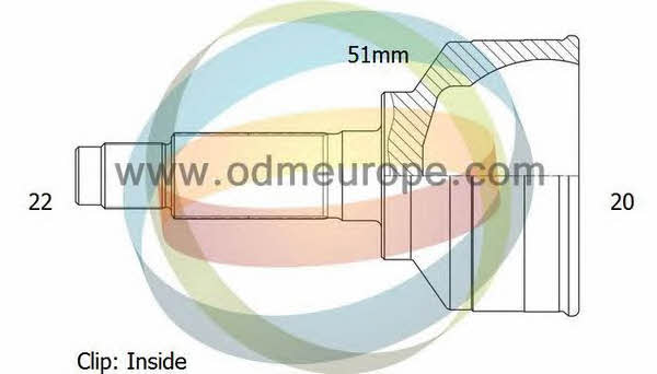 Odm-multiparts 12-351992 CV joint 12351992