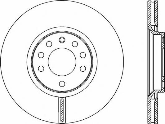 Open parts BDA2301.20 Front brake disc ventilated BDA230120