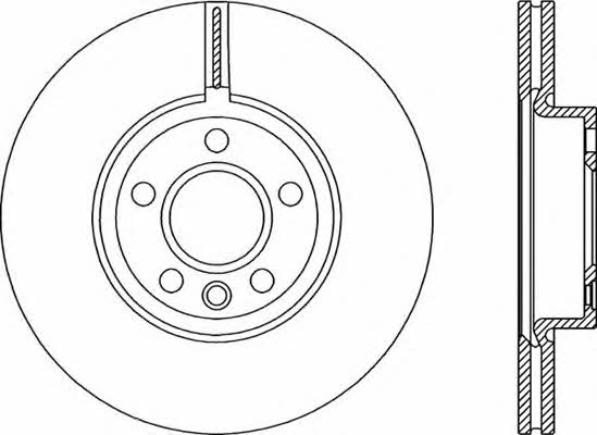 Open parts BDA2302.20 Front brake disc ventilated BDA230220