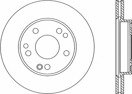 Open parts BDR1302.20 Front brake disc ventilated BDR130220