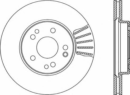 Open parts BDR1313.20 Front brake disc ventilated BDR131320