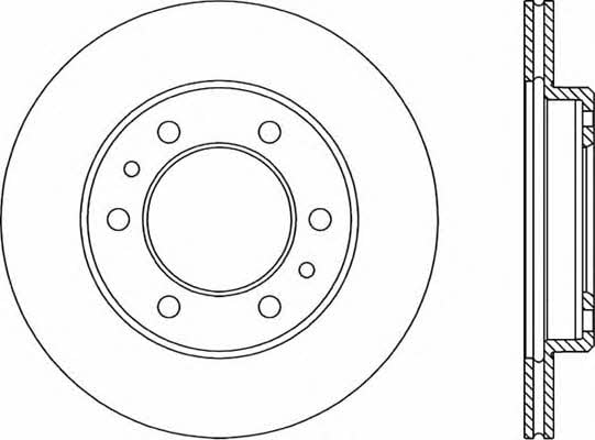 Open parts BDR1527.20 Front brake disc ventilated BDR152720