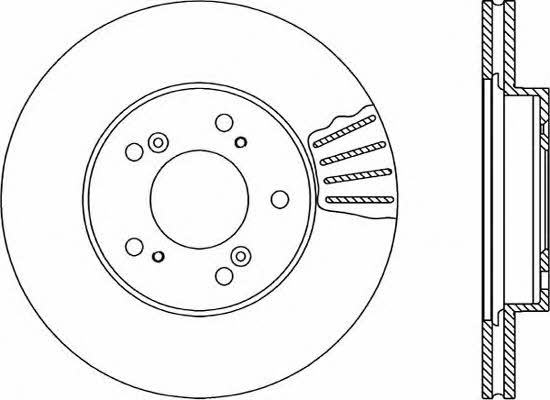 Open parts BDR1681.20 Brake disc BDR168120