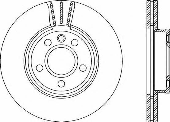 Open parts BDR1937.20 Front brake disc ventilated BDR193720