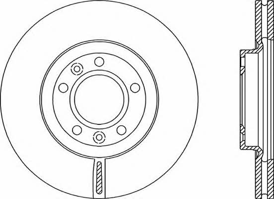 Open parts BDR2158.20 Front brake disc ventilated BDR215820