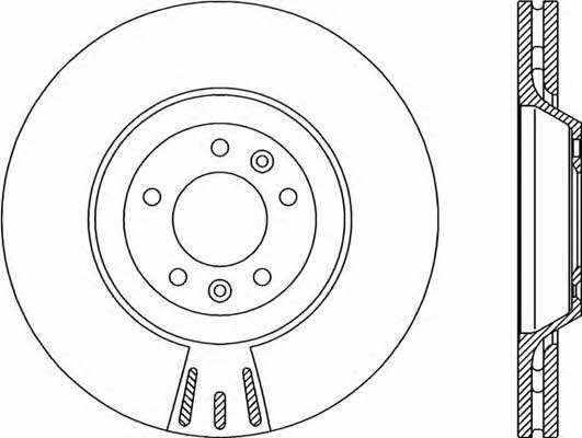 Open parts BDR2159.20 Front brake disc ventilated BDR215920