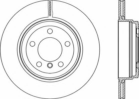 Open parts BDR2221.20 Rear ventilated brake disc BDR222120