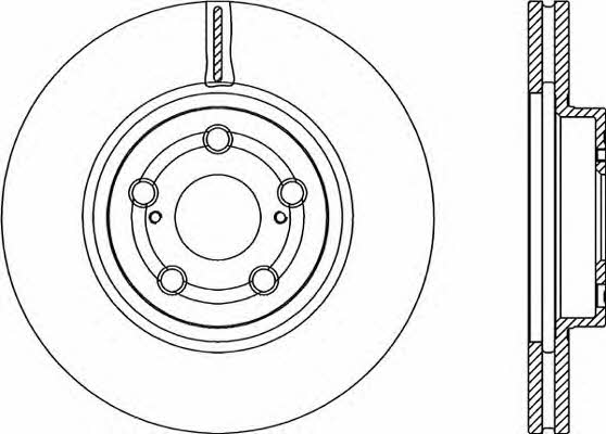 Open parts BDR2266.20 Front brake disc ventilated BDR226620