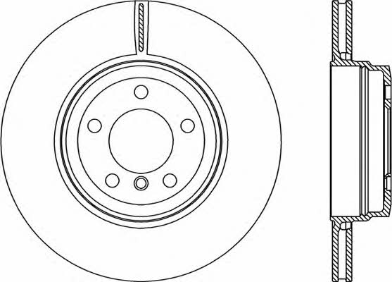 Open parts BDR2279.20 Rear ventilated brake disc BDR227920