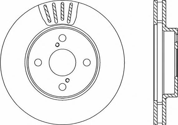 Open parts BDR2292.20 Front brake disc ventilated BDR229220