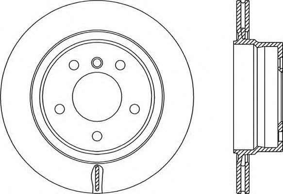 Open parts BDR2331.20 Rear ventilated brake disc BDR233120
